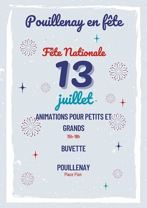 Affiche pouillenay en fête