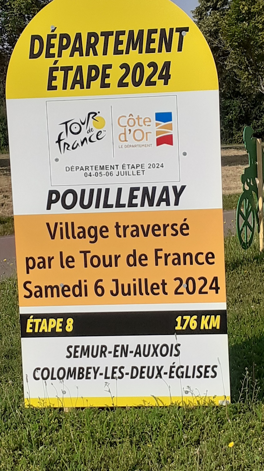 le Tour de France  a Pouillenay